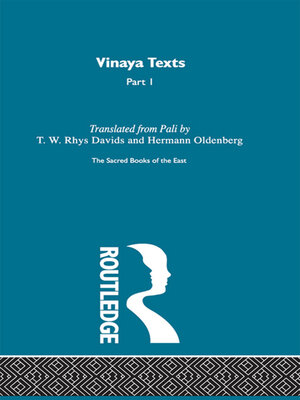 cover image of Vinaya Texts